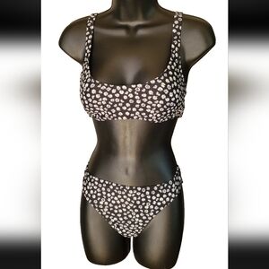 GAP Black and White Polka Dot Bikini Swimwear Sz S